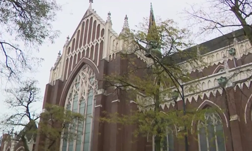 St. Michael's Church in Chicago, known for surviving the Great Chicago Fire