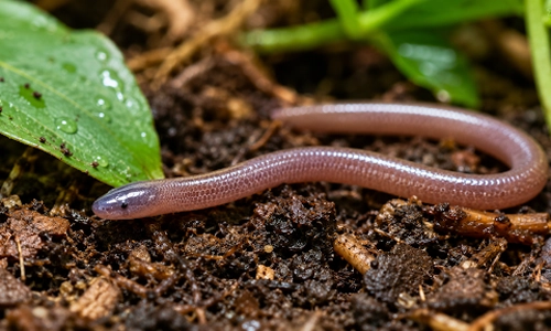 Image of the Brahminy blindsnake