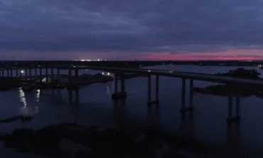Lake Pontchartrain at night