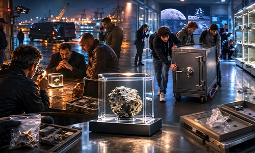Missing moon rocks linked to the Apollo mission and black-market theft.