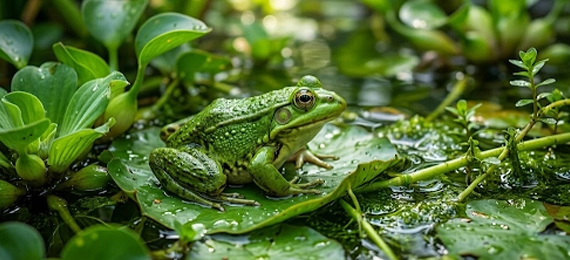 What Makes a Green Frog Green? The Surprising Truth