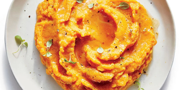 Baked and Mashed Sweet Potatoes