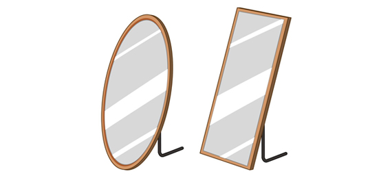 Color of the mirror