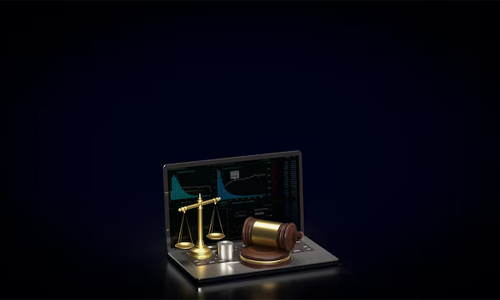 Picture of law in a computer