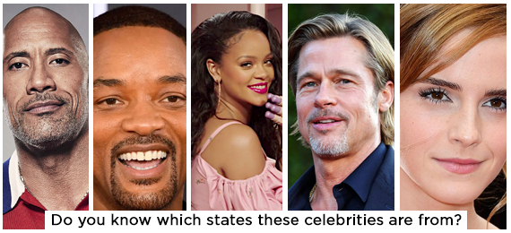 guess the celebrities states