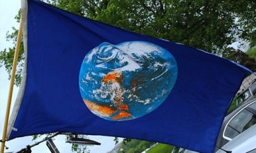 Earth Day flag, designed by artist John McConnell in 1969
