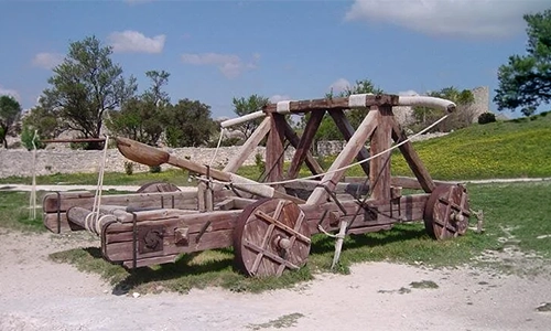 Giant Catapults.