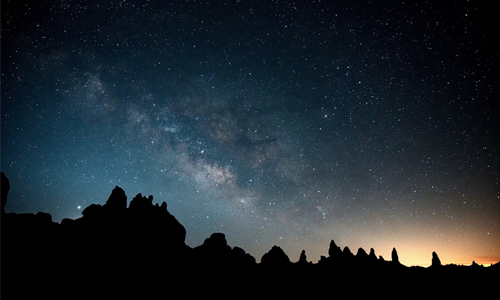 The Night Sky with Stars