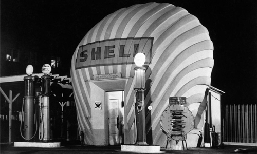 Winston-Salem 1930 Shell Gas Station
