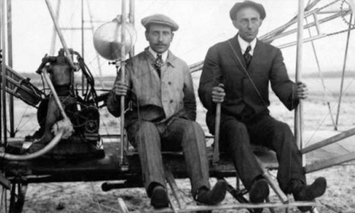 The Wright Brothers Flew Together One Time Only