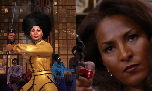 pam grier appeared in some PS4 games, Resident Evil 2 and Grand Theft Auto: San Andreas.

