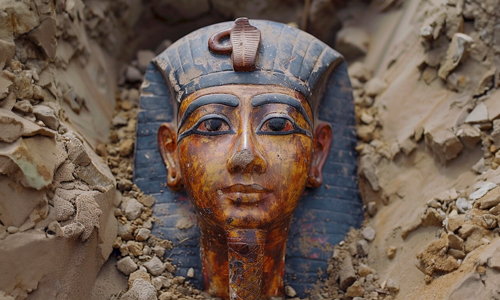 Pharaoh-Inside-Egyptian-Pyramid