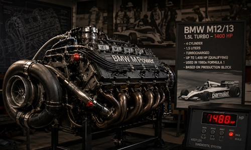 BMW Formula 1 engine representing the brand’s extreme racing engineering