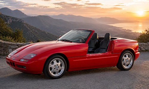 BMW Z1 roadster highlighting its unique disappearing side doors